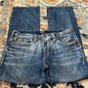 Mens Silver Jeans